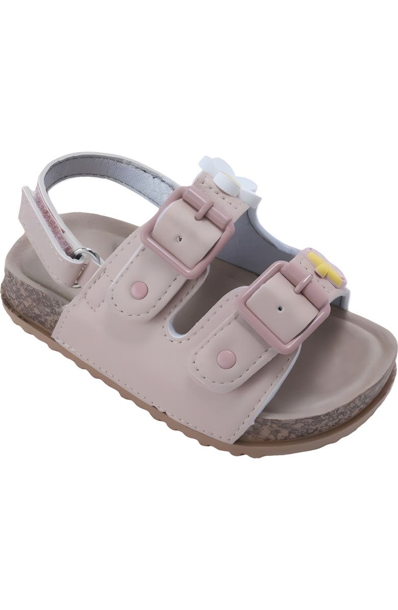 bebe Flora Sandal, Main, color, Light Pink