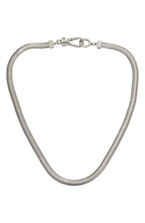 Flat Link Collar Necklace