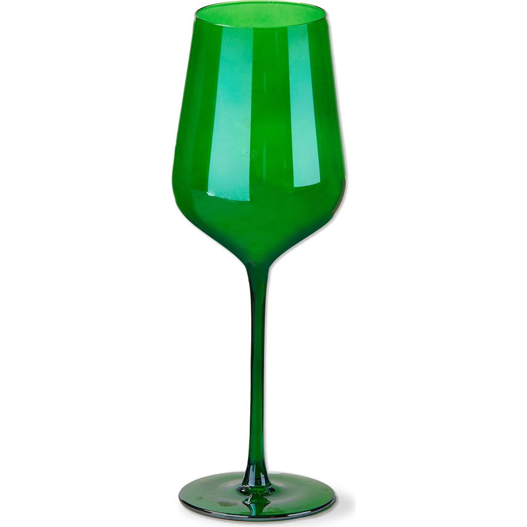 Tag Celebration All Purpose Green Wine Glass For Everyday Use In Green