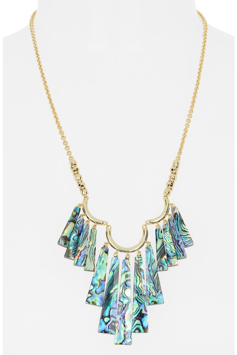 Layton Statement Necklace, Alternate, color, GOLD ABALONE SHELL