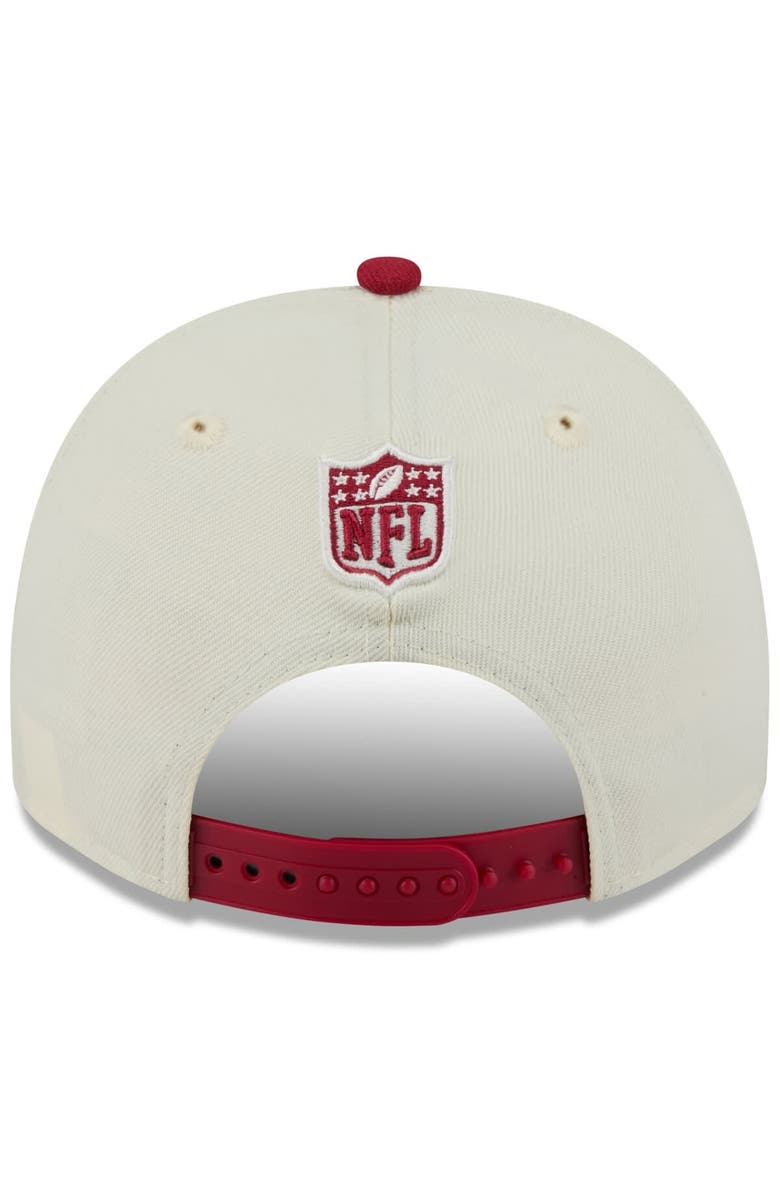 New Era Men's New Era  Cream/Cardinal Arizona Cardinals 2025 NFL Draft A-Frame 9FIFTY Snapback Hat, Alternate, color, 