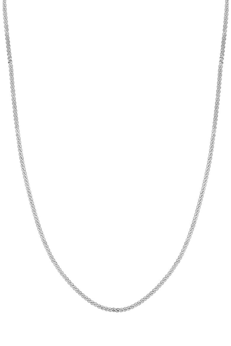 14K Gold Chain Necklace (Nordstrom Exclusive), Main, color, 14K WHITE GOLD