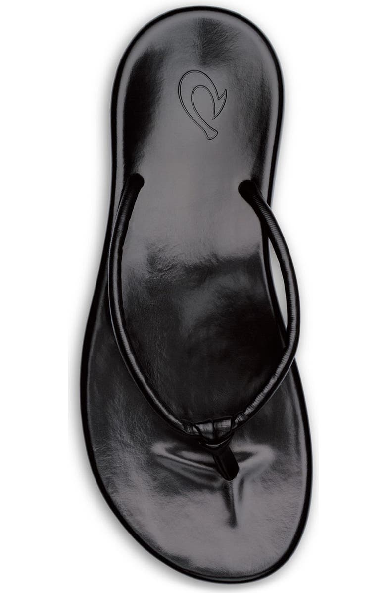 OluKai Huawai Flip Flop, Alternate, color, Black / Black
