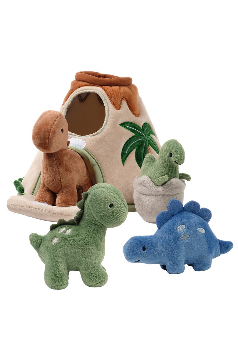 Dino-Might Plush Dinosaur Volcano Interactive Soft Toy Play Set, Main, color, Multicolor