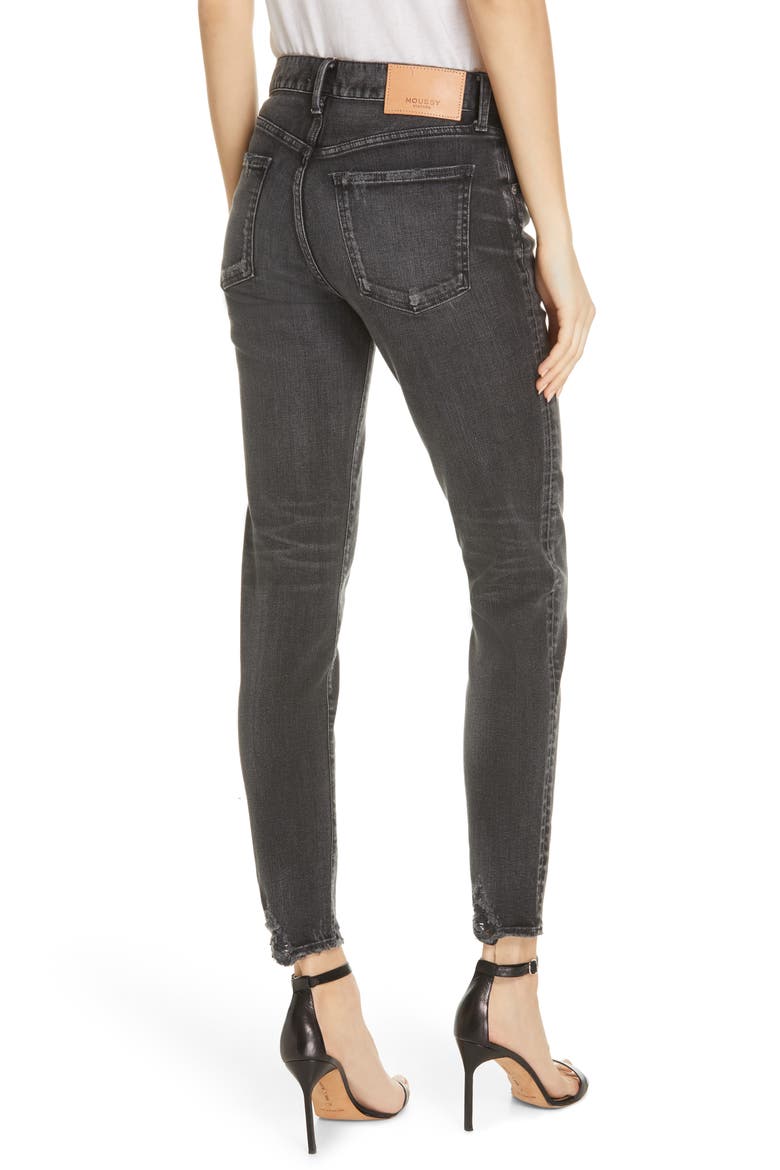 Velma Skinny Jeans, Alternate, color, BLACK