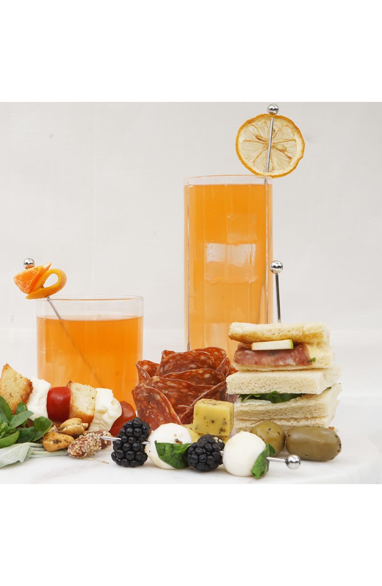 A Bar Above Stainless Steel Cocktail Picks, 12-Piece Combo Set, Alternate, color, Stainless Steel