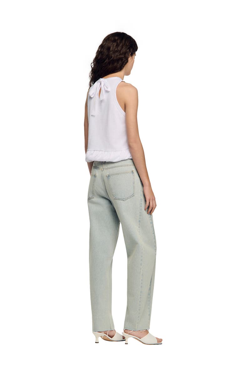 Ruffle top, Alternate, color, White