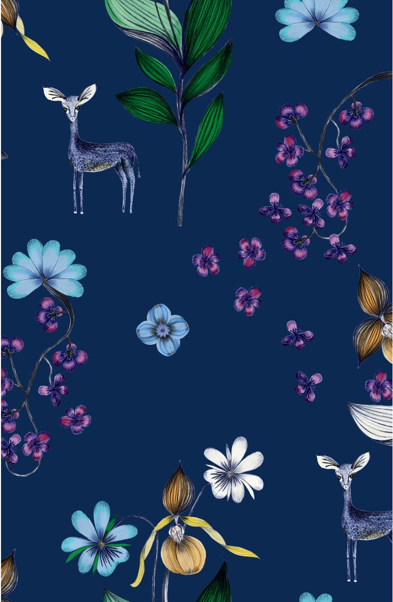 The Cat's Pajamas Silk Pajama Set, Alternate, color, Deerly