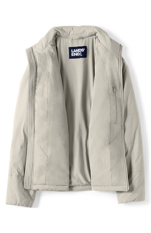 Lands' End Wanderfree Insulated Jacket In Light Stone