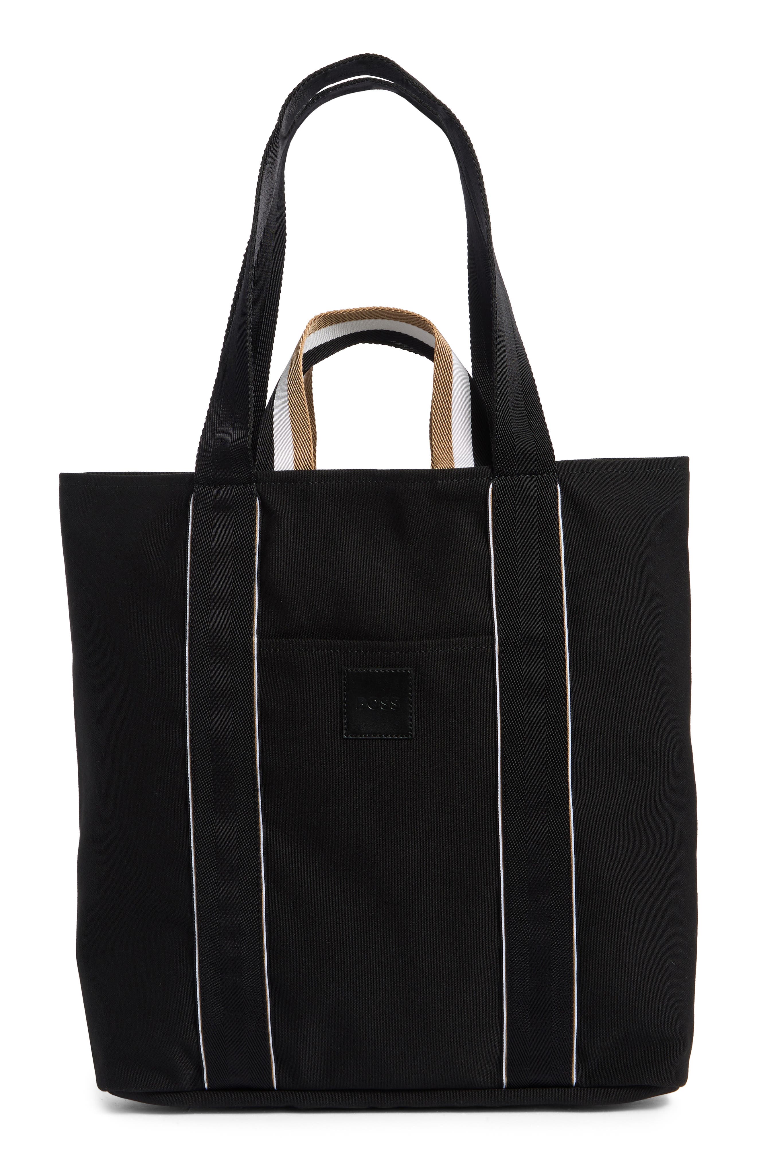 MISAKO Deva Tote Bag Media – Stampa Floreale, Tracolla Rimovibile, Colore Nero, 24x34x14 Cm