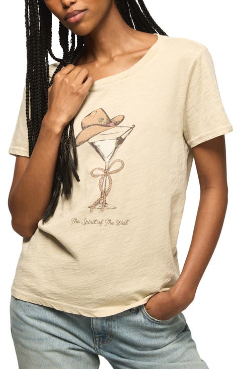 Cowgirl Cocktail Cotton T-Shirt