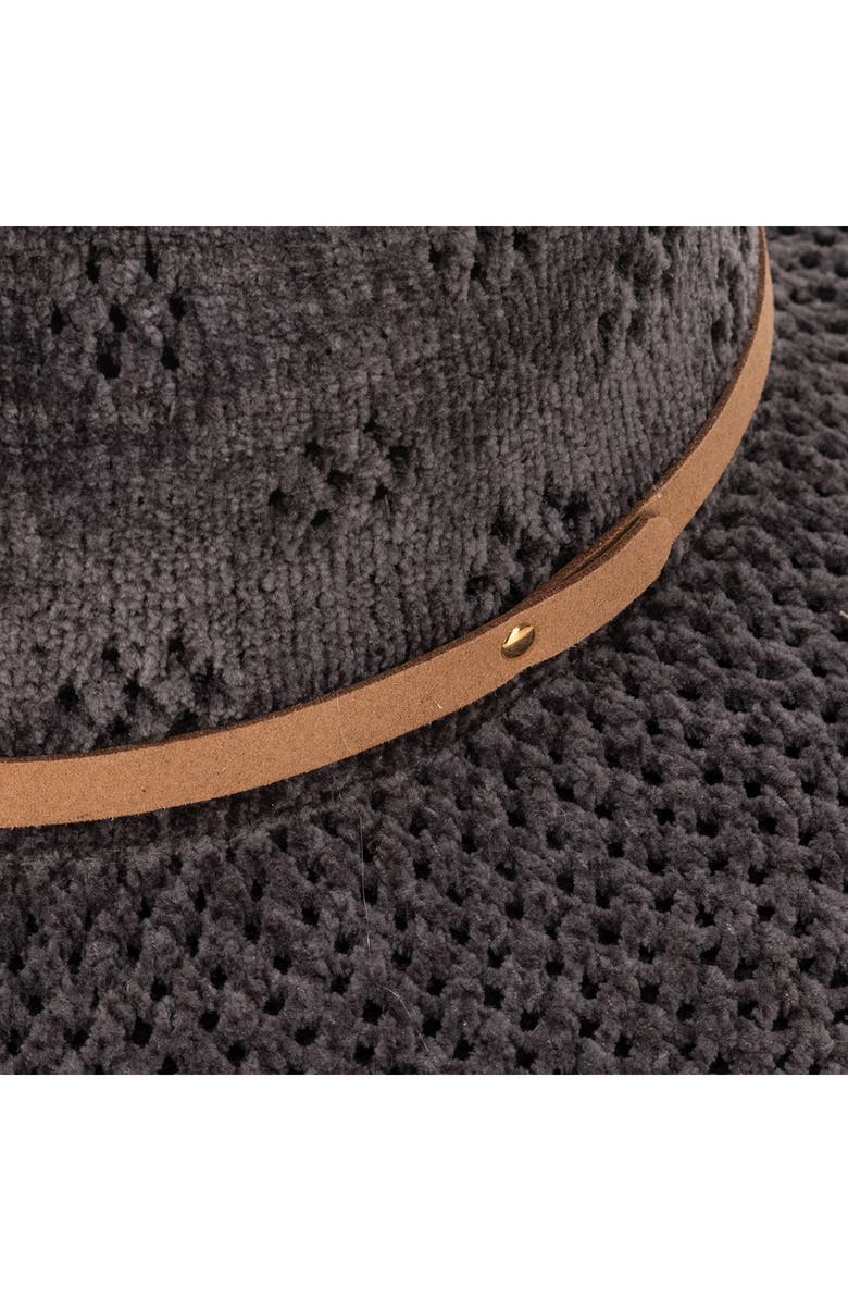 San Diego Hat Chenille Fedora, Alternate, color, Charcoal