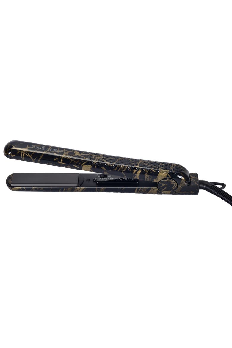 100% Pure Ceramic Flat Iron Black Marble, Main, color, Black