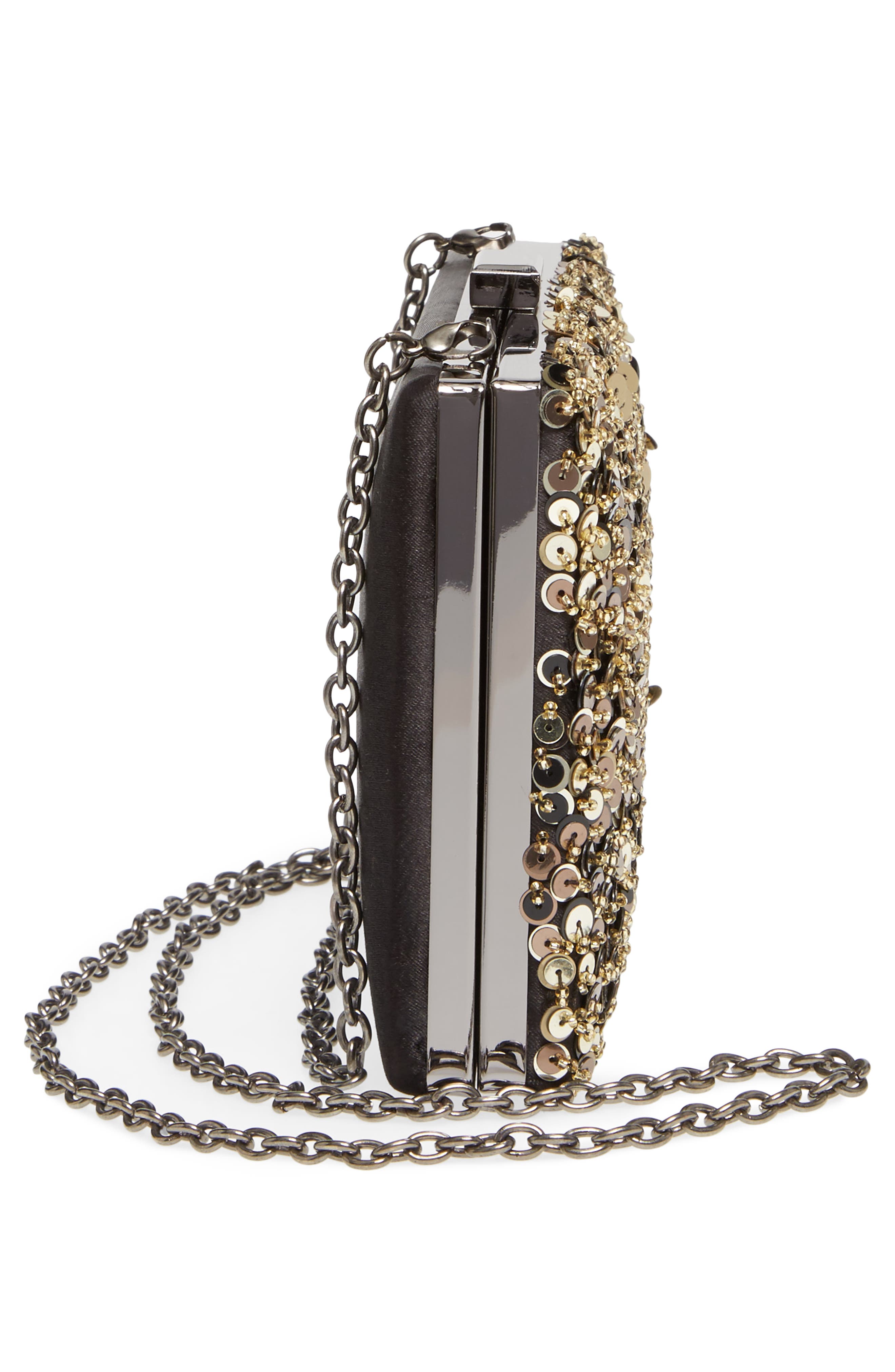 Sequin Disco Miniaudière, Alternate, color, GOLD