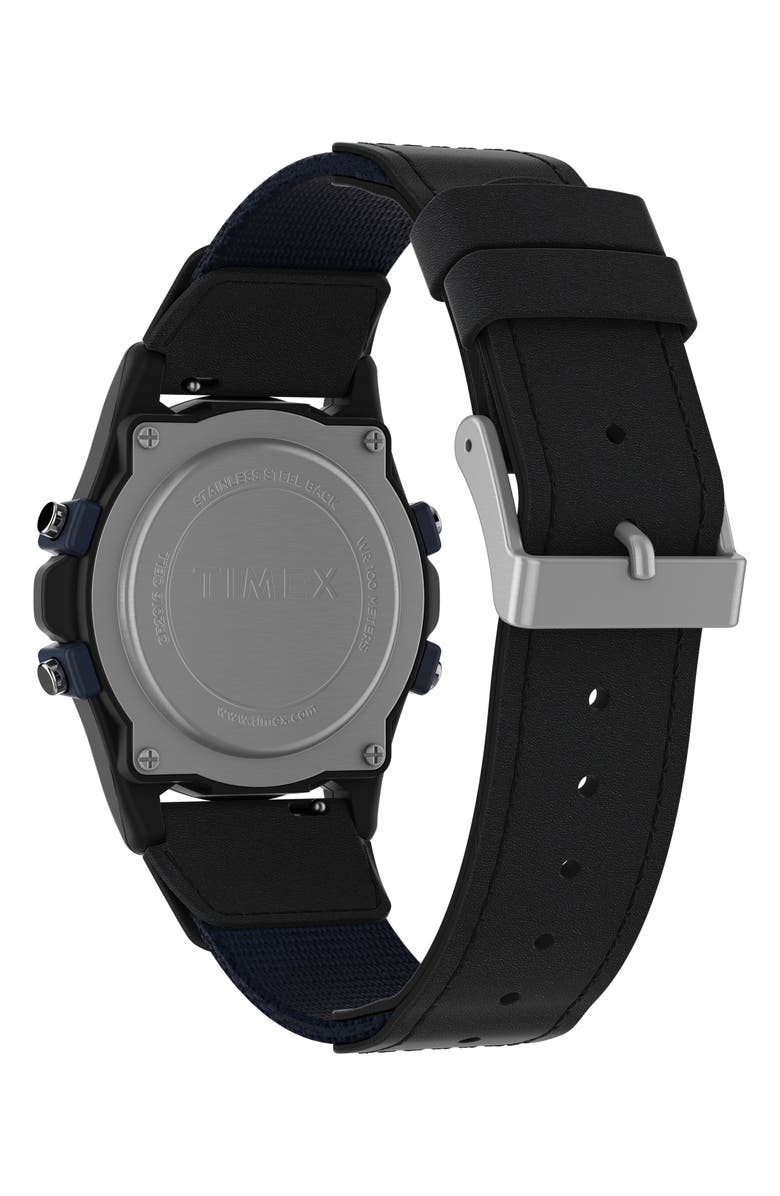 Timex<sup>®</sup> Atlantis Chronograph Fabric Strap Watch, 40mm, Alternate, color, 