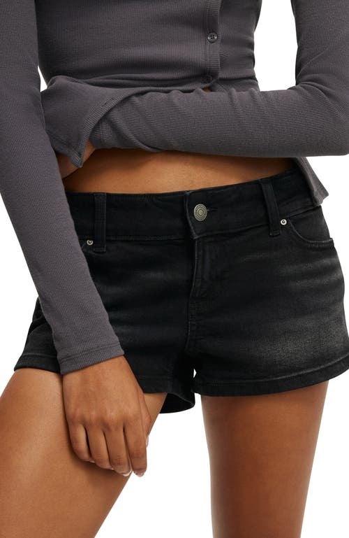Cotton On Micro Low Denim Short In Black