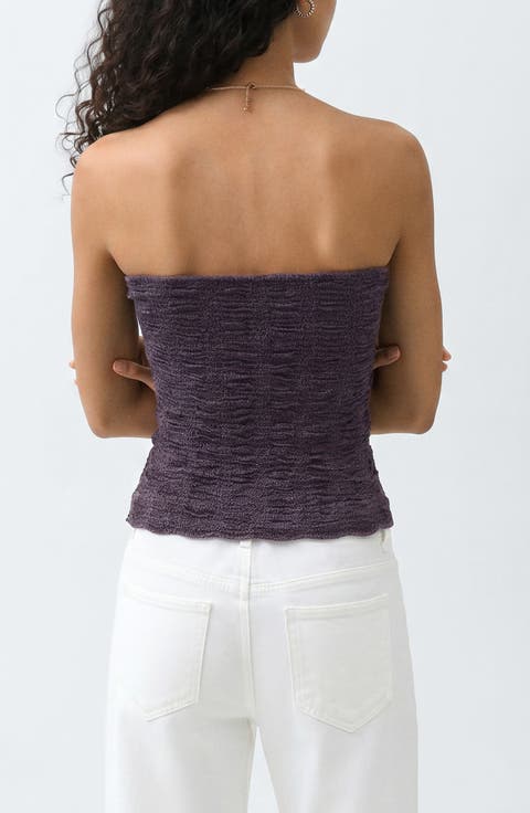 Metallic Bandeau Top