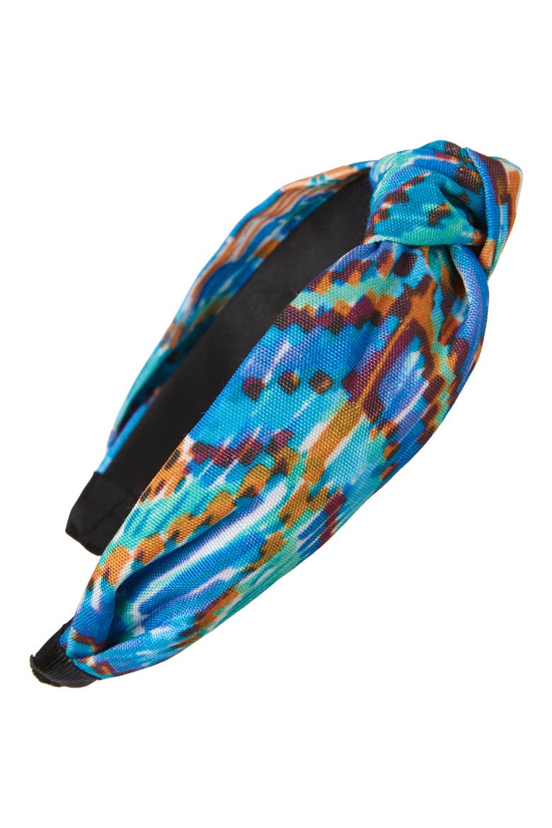 Beaded Headband, Main, color, BLUE