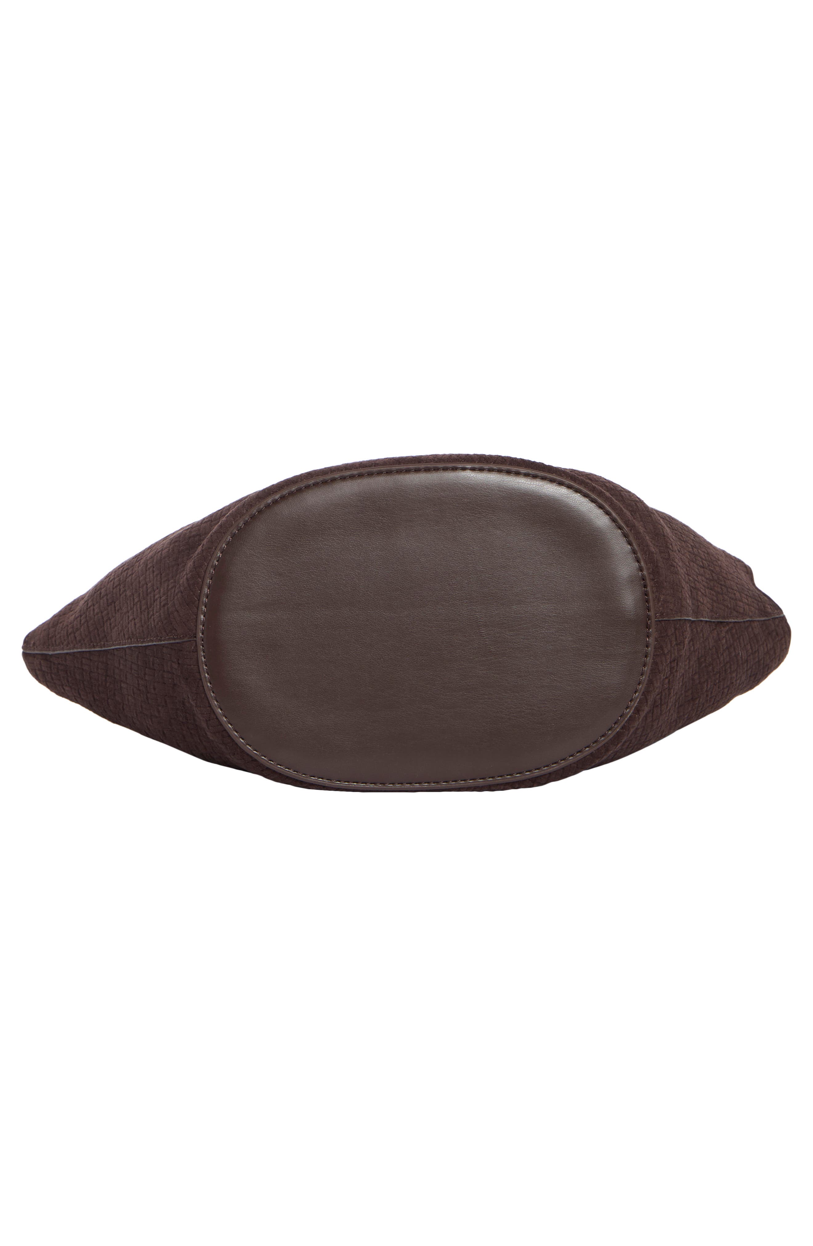 Lillie Faux Suede Shoulder Bag, Alternate, color, CHOCOLATE SUEDE