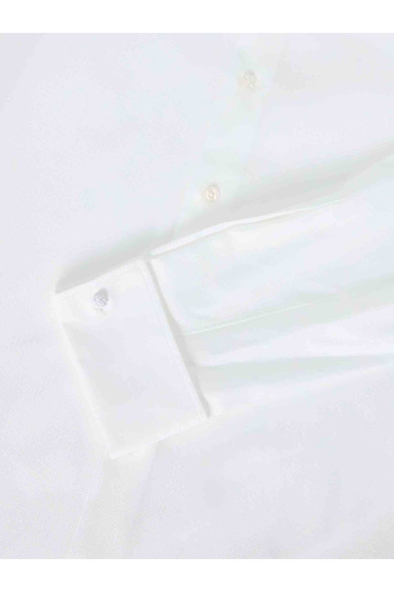 Reynolds French Cuff Herringbone Contemporary Fit Shirt, Alternate, color, White