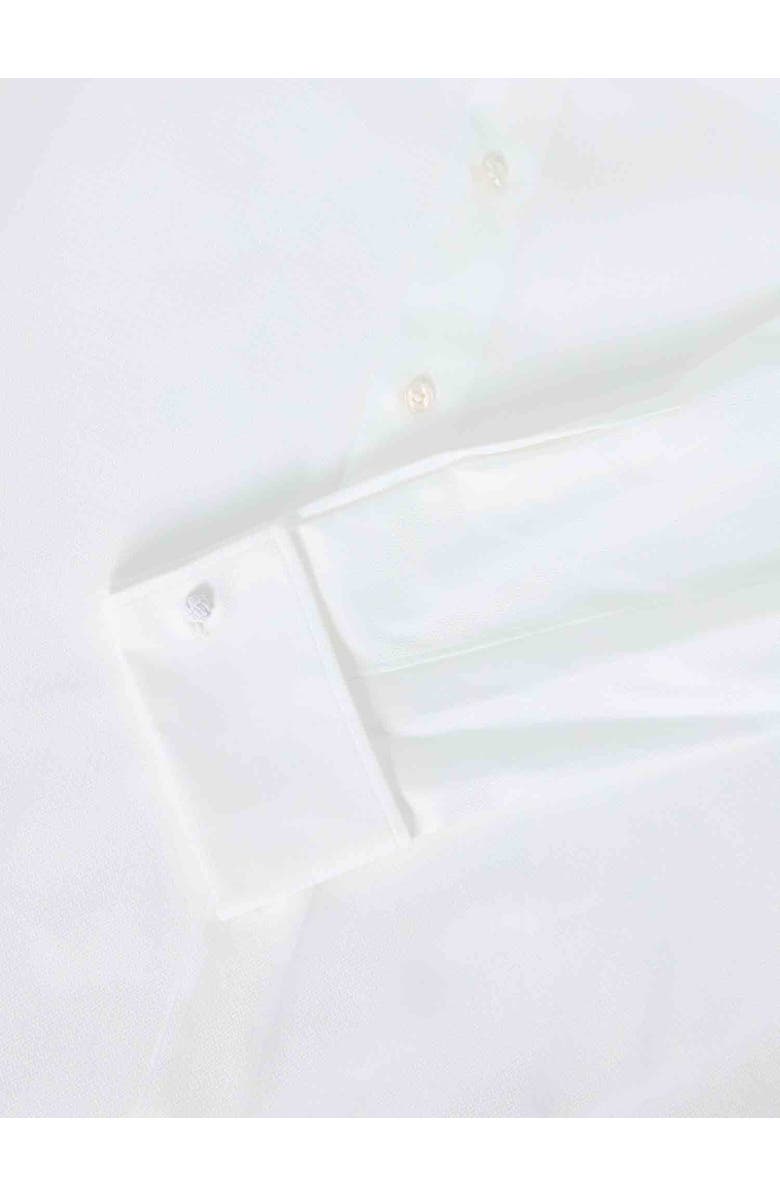 Robert Talbott Reynolds French Cuff Herringbone Contemporary Fit Shirt, Alternate, color, White