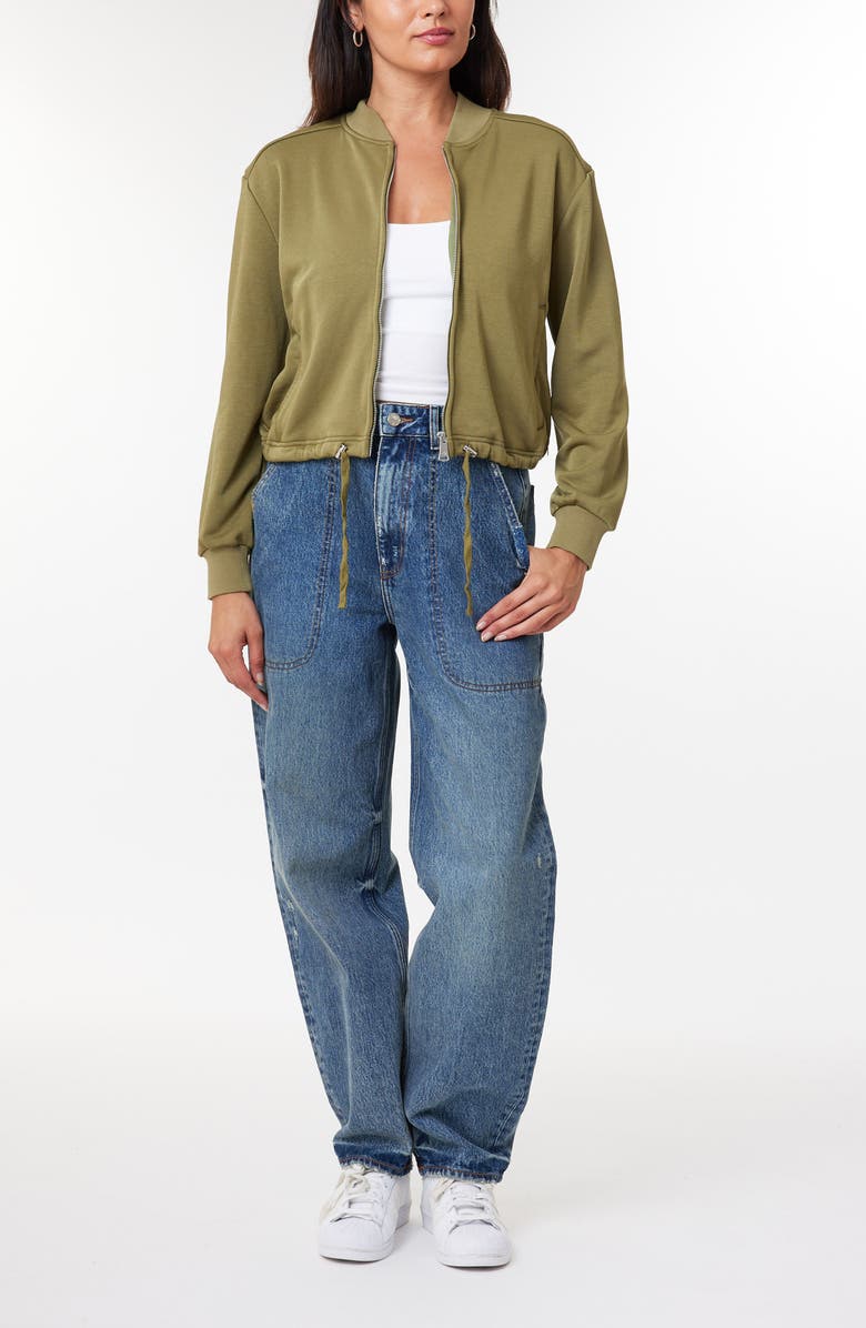 Scotch & Soda Jersey Bomber Jacket, Alternate, color, 