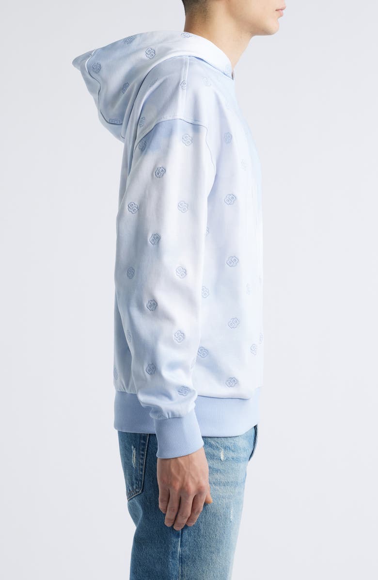 BOSS C-Stevens Logo Hoodie, Alternate, color, Light/ Pastel Blue