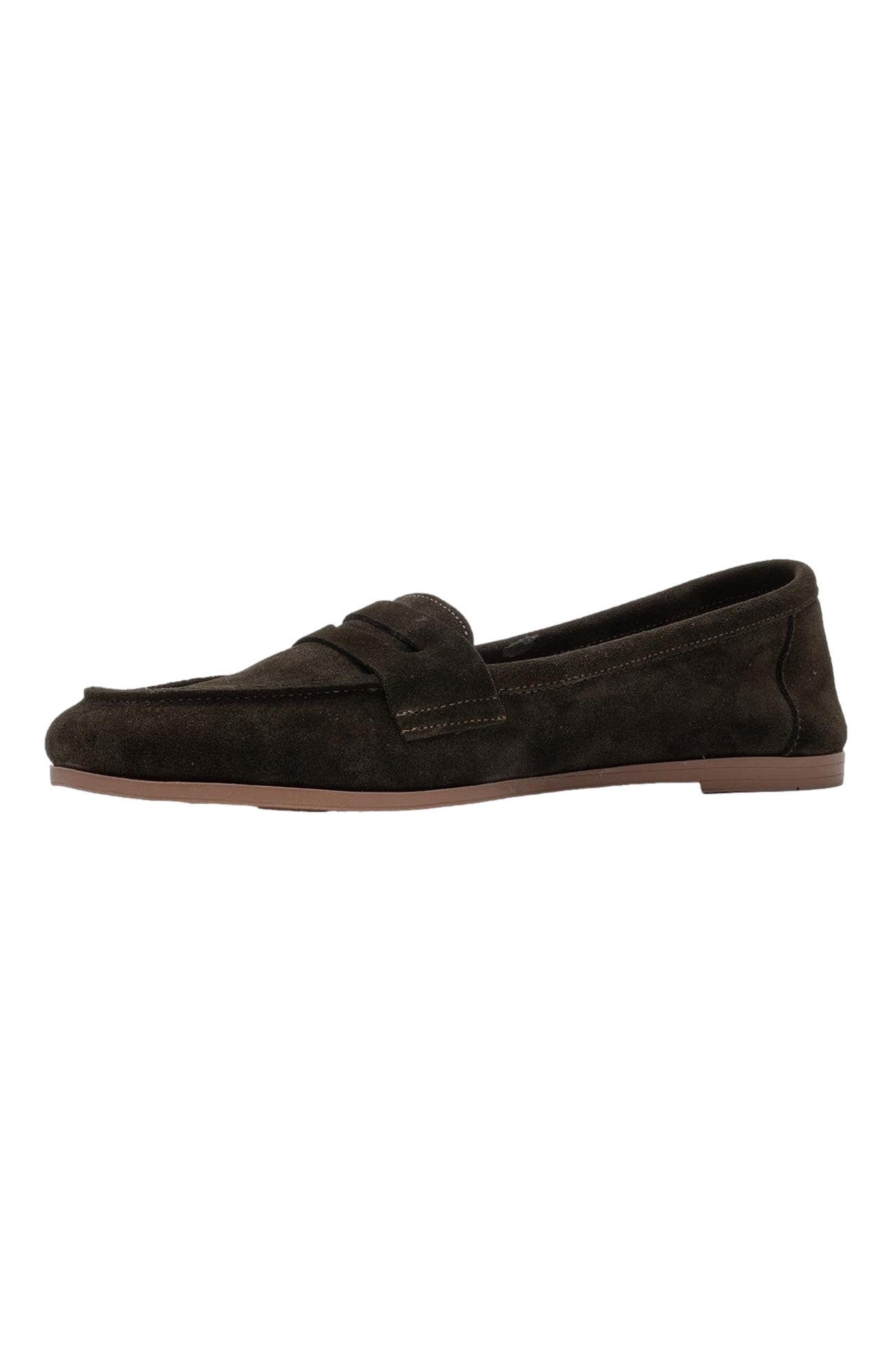 Dorothy Leather Loafer, Alternate, color, Dark Green Leather
