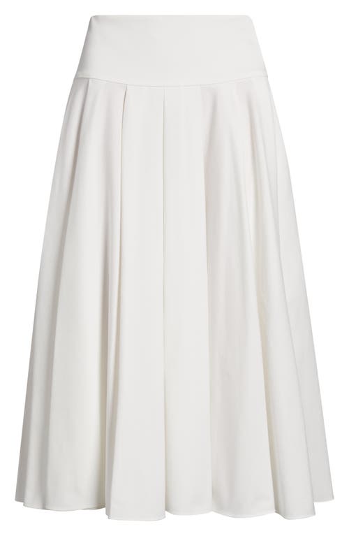 Kobi Halperin Koda Pleated A-line Midi Skirt In White