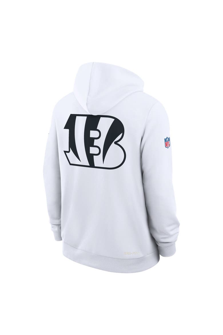 Men's Nike White Cincinnati Bengals Standard Issue Replay Officials Alternate Dri-FIT Hoodie, Alternate, color, White