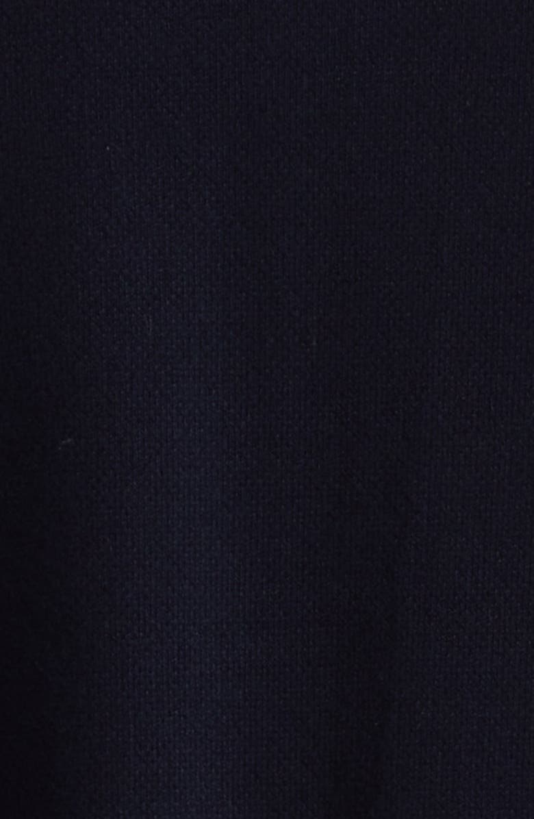 Moncler Monogram Cotton Crewneck Sweater, Alternate, color, Navy