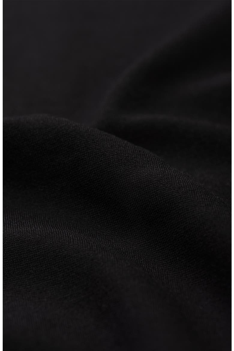 Manhattan Asymmetric One-Shoulder Ponte Dress, Alternate, color, BLACK