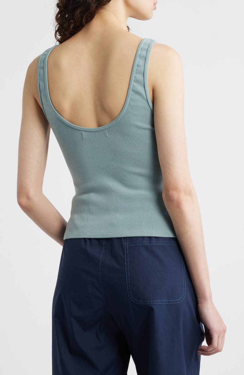 Wyeth Ella Rib Tank, Alternate, color, Azure