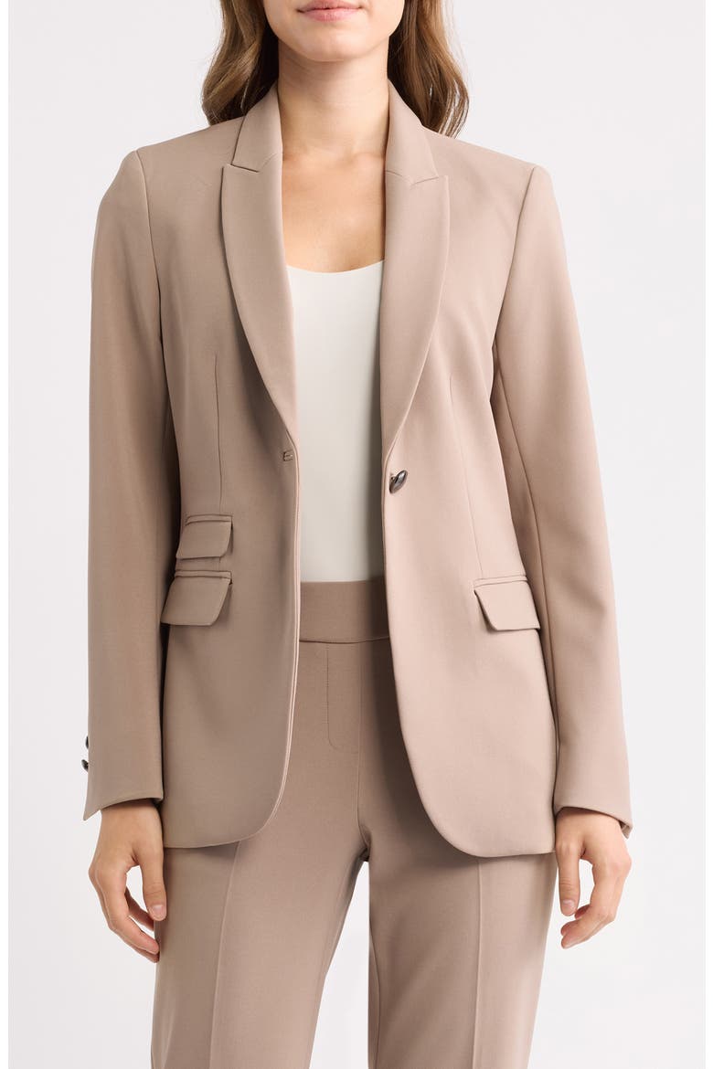 Triple Pocket One-Button Blazer, Main, color, NATURAL CLAY