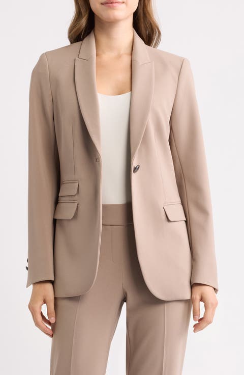 Triple Pocket One-Button Blazer