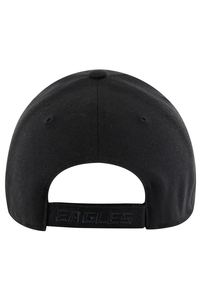 Men's '47 Black Philadelphia Eagles Tonal MVP Adjustable Hat, Alternate, color, Black