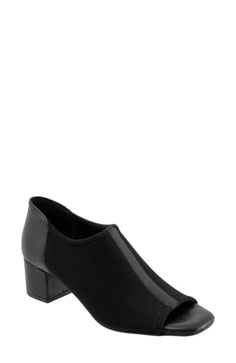 Lennon Peep Toe Block Heel Pump (Women)