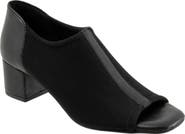 Trotters Lennon Peep Toe Block Heel Pump