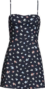 French Connection Camass Floral Print Minidress