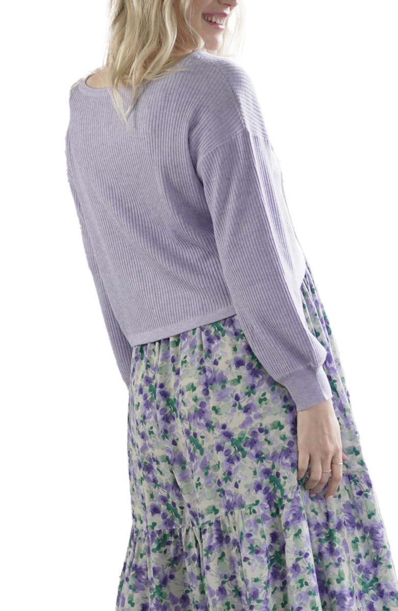 Angel Maternity Crop Maternity Sweater, Alternate, color, 