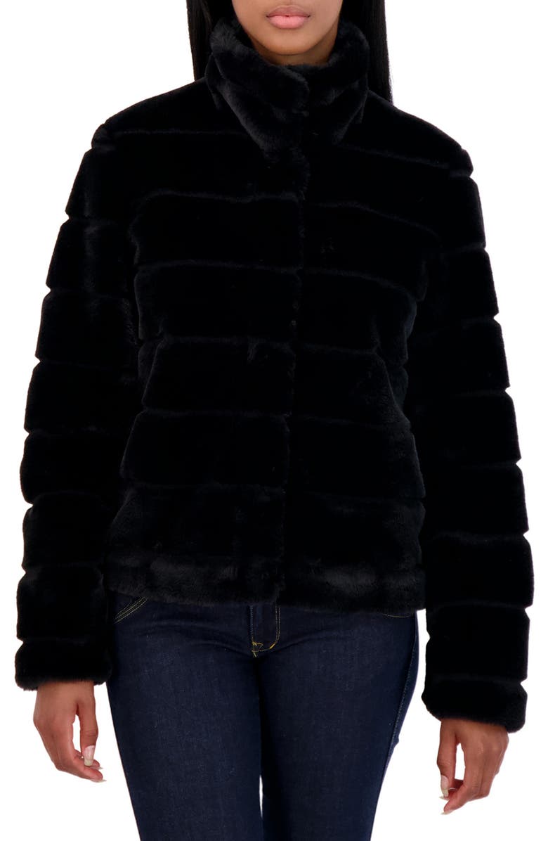 Sebby Snap Front Faux Fur Jacket, Main, color, 