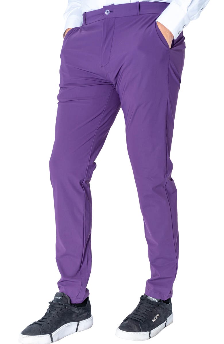 Maceoo Slim Fit Pants, Main, color, Purple