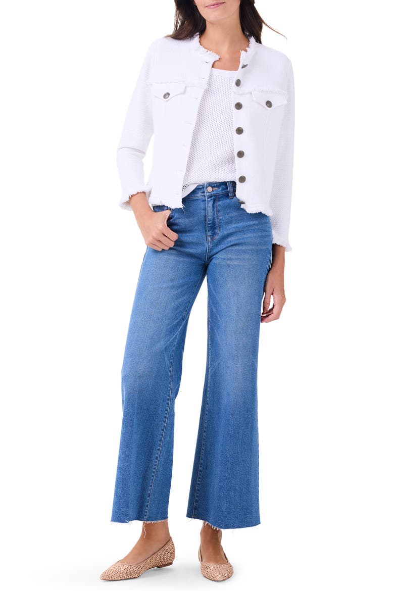 Fringe Knit Jacket, Alternate, color, PAPER WHITE