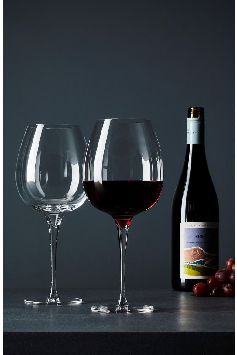 Vie Set of 2 Pinot Noir Glasses, Alternate, color, NO COLOR