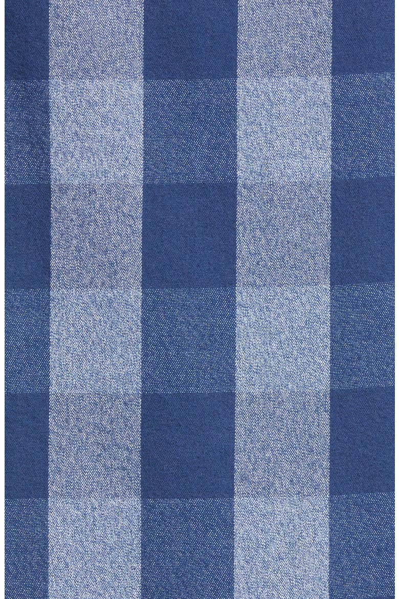 Trim Fit Buffalo Check Stretch Flannel Button-Up Shirt, Alternate, color, NAVY GREY JASPE BUFFALO