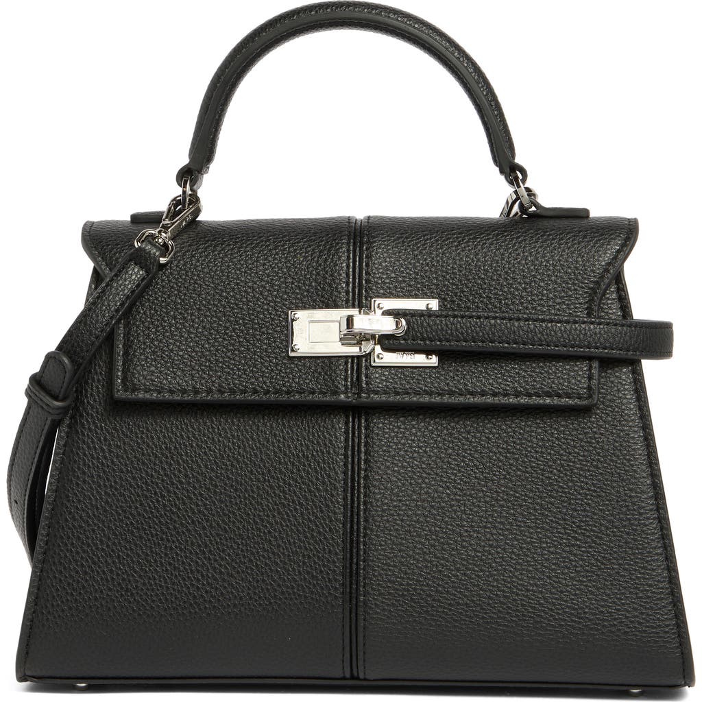 Jw Pei Large Elise Faux Leather Top Handle Bag In Black