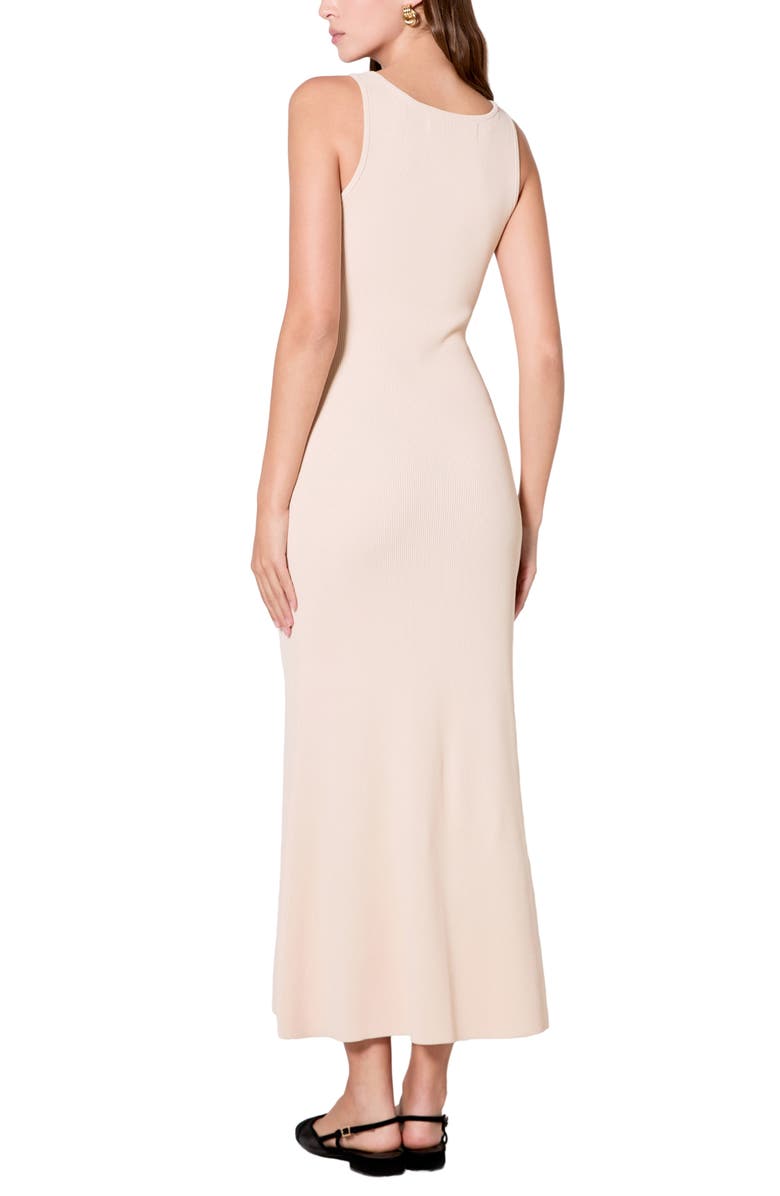 Endless Rose Sweetheart Neck Rib Maxi Dress, Alternate, color, Cream