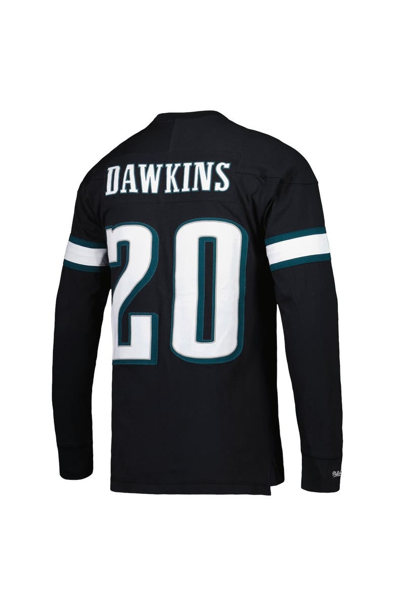 Mitchell & Ness Men's Mitchell & Ness Brian Dawkins Black Philadelphia Eagles 2003 Retired Player Name & Number Long Sleeve T-Shirt, Alternate, color, 