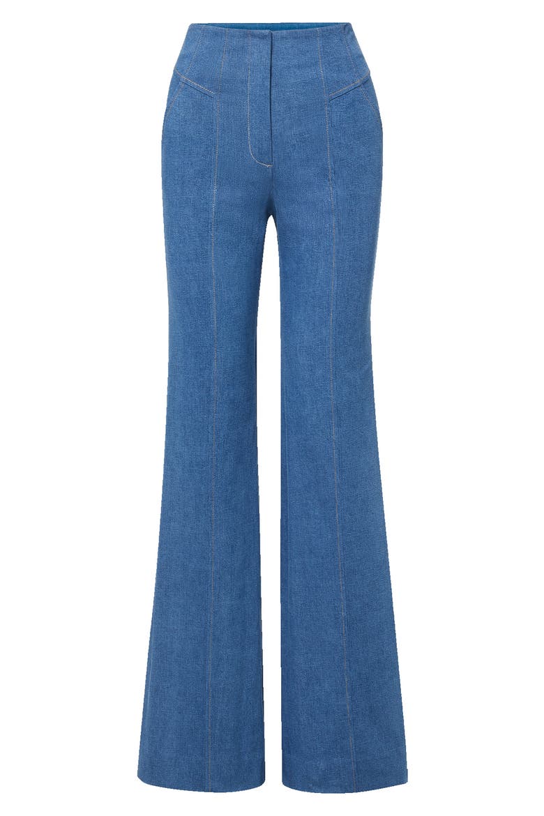 Frenkle Topstitch Detail Cotton Blend Pants, Alternate, color, COSMO