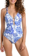 La Blanca Beyond Lace-Up Underwire One-Piece Swimsuit